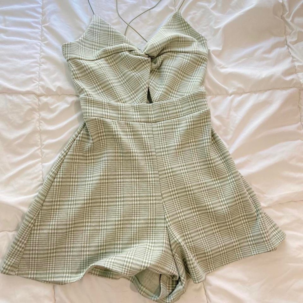 green romper